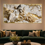 Lord Shri Ram & Mata Sita Sacred Love 3D Canvas Wall Painting
