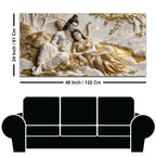 Lord Shri Ram & Mata Sita Sacred Love 3D Canvas Wall Painting