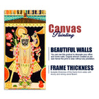 Lord shrinath Ji Canvas Painting | Traditional Hindu Wall Art for Home Decor
