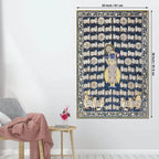Lord Shrinathji Among the Sacred Cows Traditional Pichwai Canvas Wall Painting