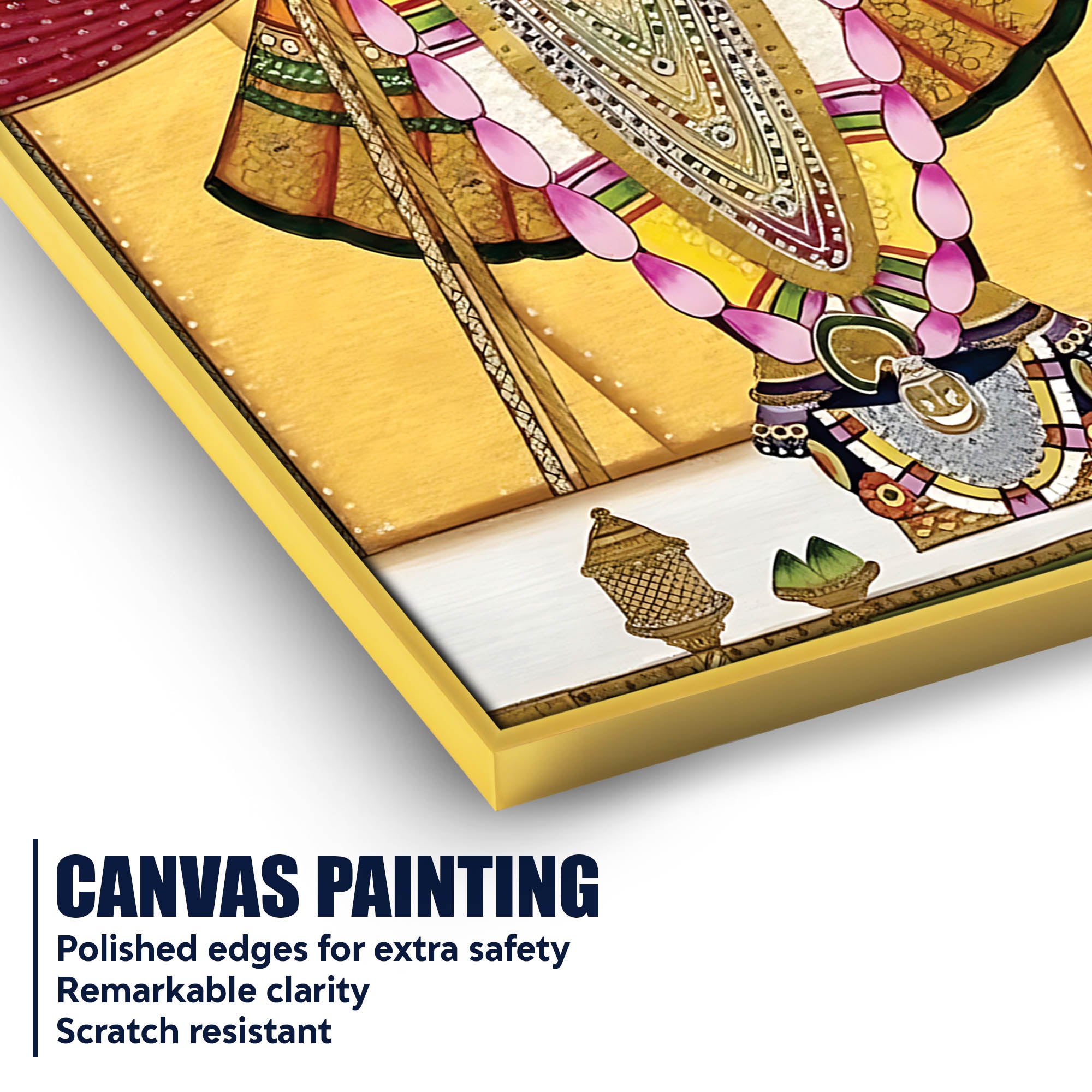Lord Shrinathji Canvas Painting | Traditional Pichwai Wall Decor