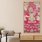 Lord Shrinathji Canvas Wall Art Painting | Traditional Pichwai Wall Decor for Home