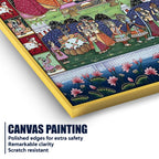 Lord Shrinathji Festival Celebration Pichwai Canvas Wall Painting