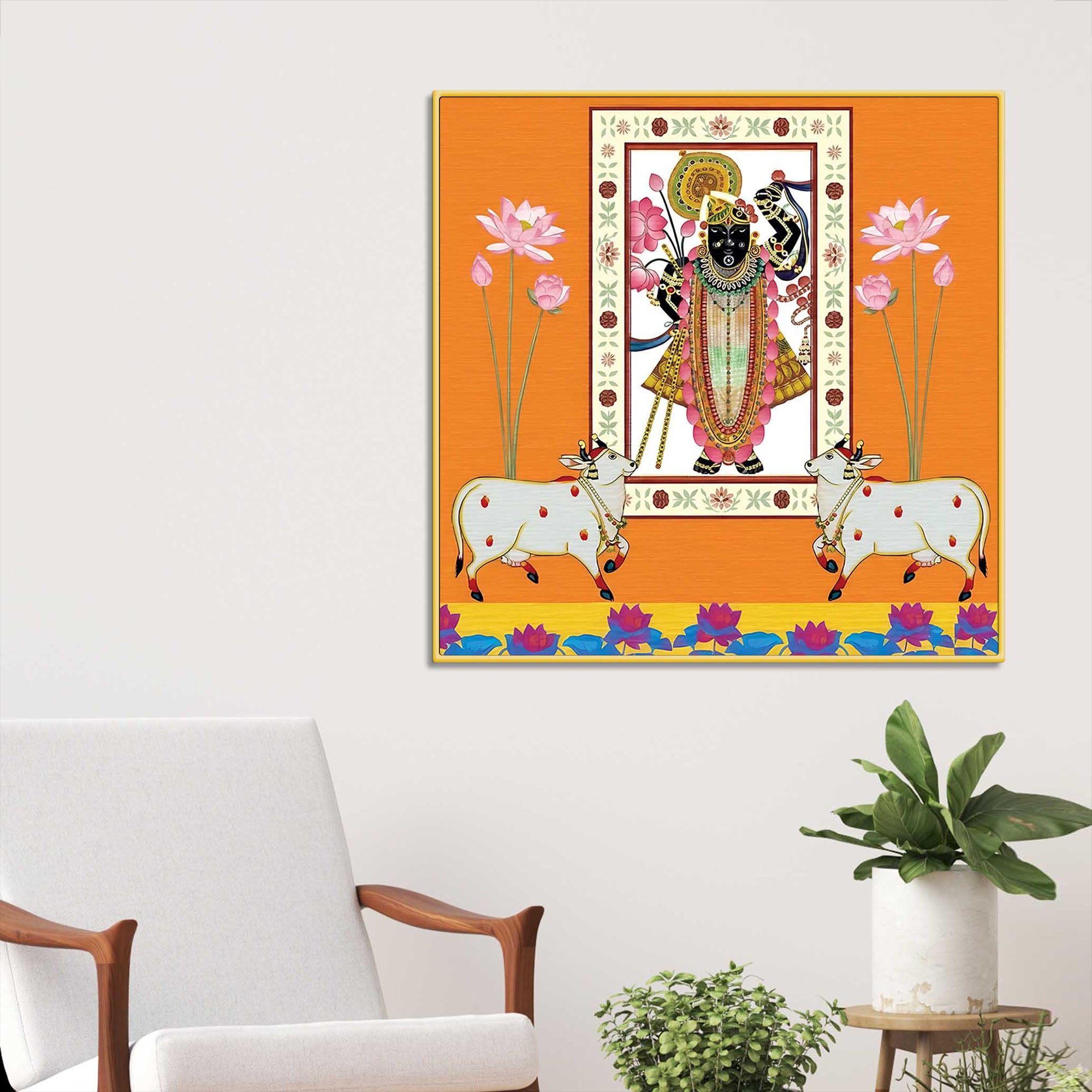 Lord Shrinathji Painting | Devotional Pichwai Wall Decor for Home