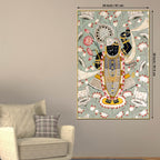 Lord Shrinathji Pichwai Style Canvas Wall Painting