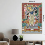 Lord Shrinathji Temple Style Pichwai Canvas Wall Painting