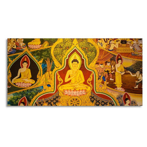 Lord Spiritual Buddha Canvas Wall Painting