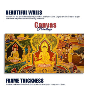 Lord Spiritual Buddha Canvas Wall Painting