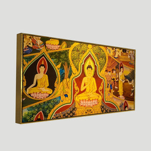 Lord Spiritual Buddha Canvas Wall Painting