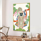 Lord Shrinath ji Canvas Painting | Devotional Art