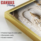 Lord Venkateswara with Goddess Lakshmi & Padmavati 3D Canvas Wall Painting