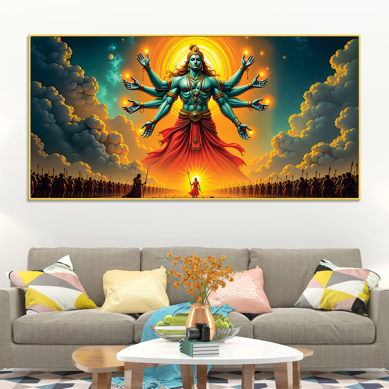 Lord Vishnu Hindu Devotional Painting