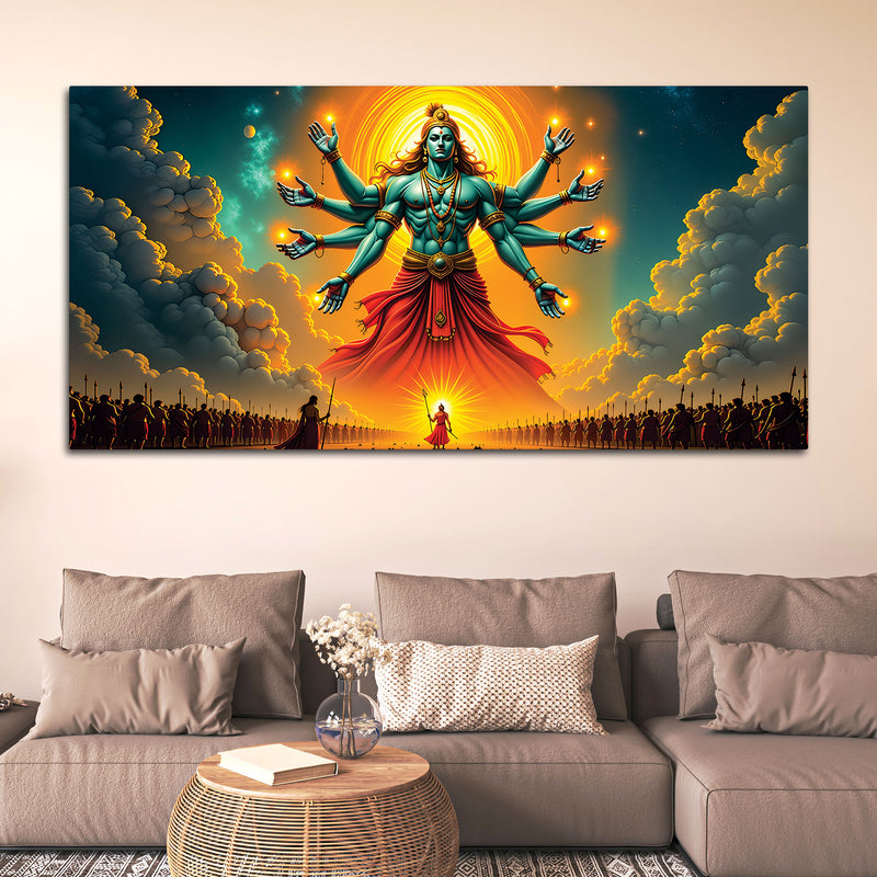 Lord Vishnu Hindu Devotional Painting
