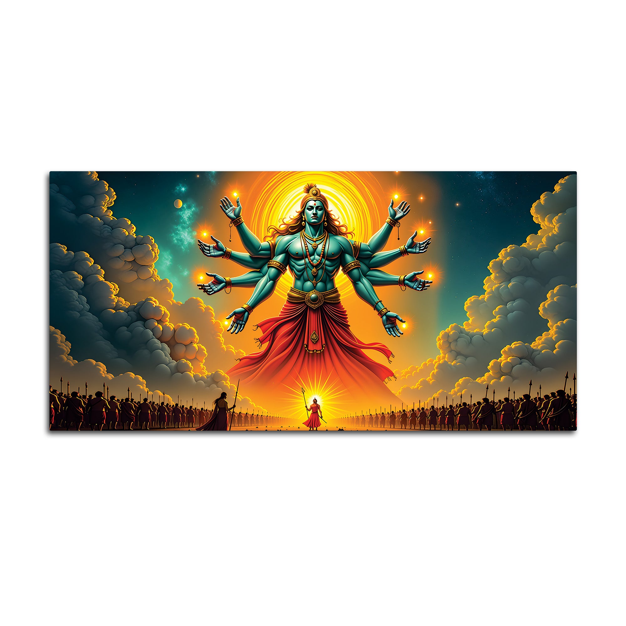 Lord Vishnu Hindu Devotional Painting