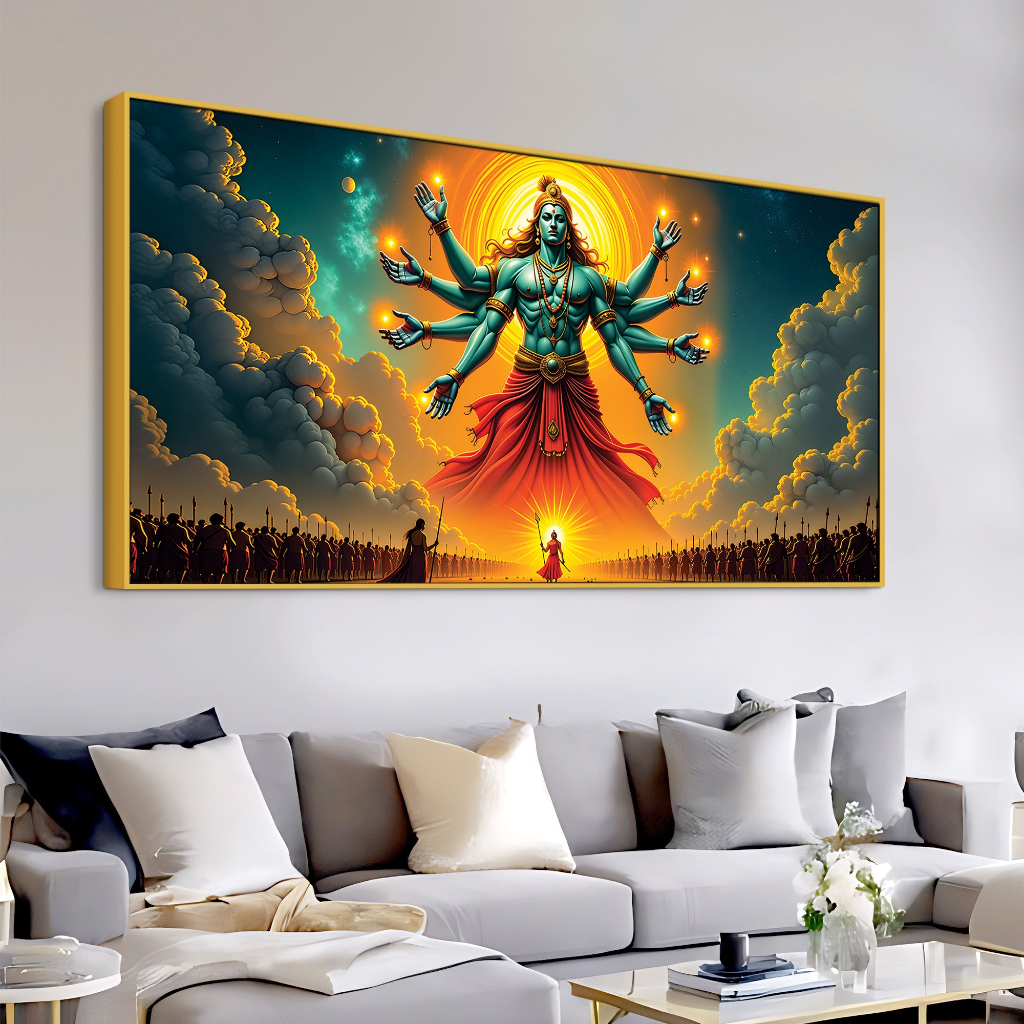 Lord Vishnu Hindu Devotional Painting