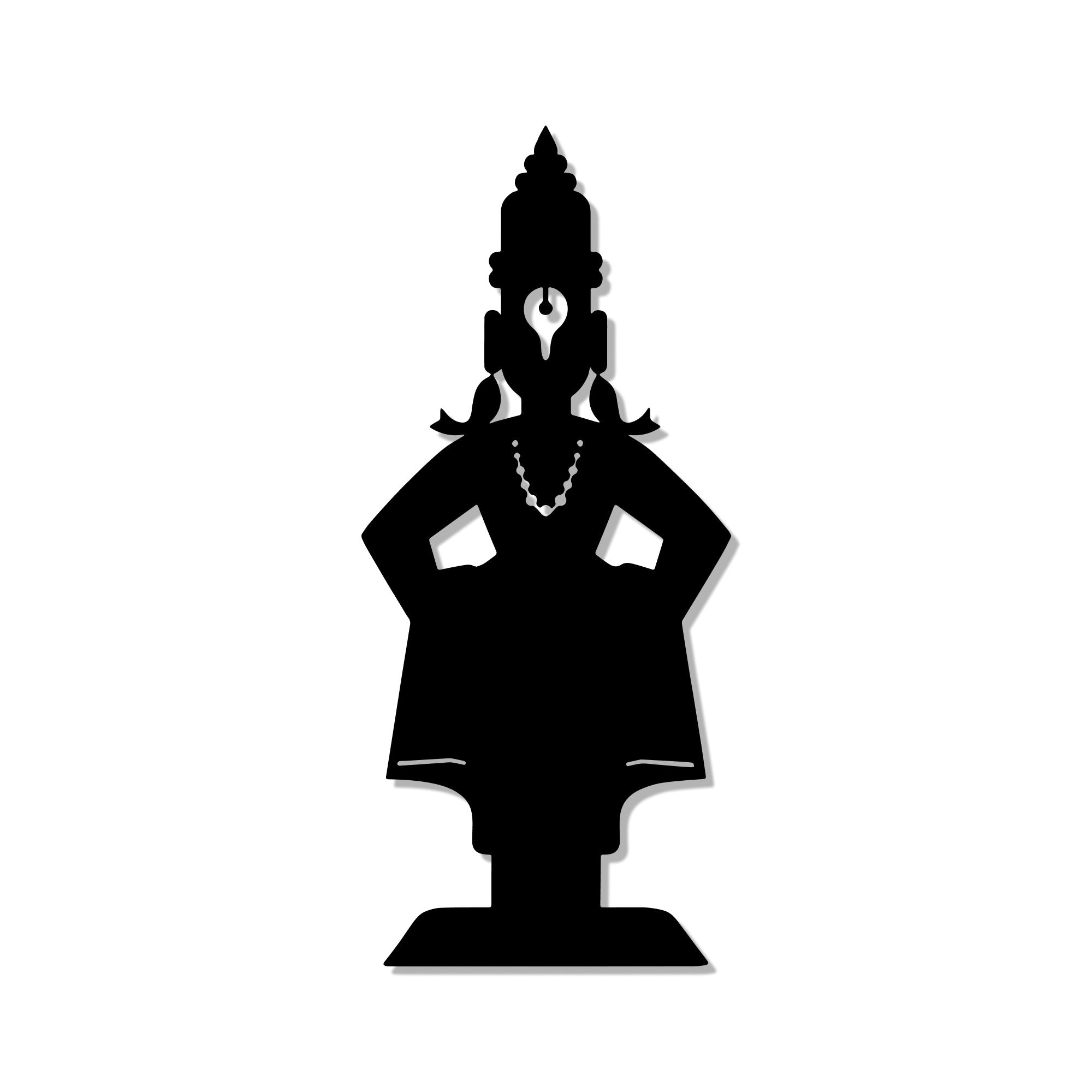 Lord Vitthal Maharashtrian Devotional Metal Art Wall Decor