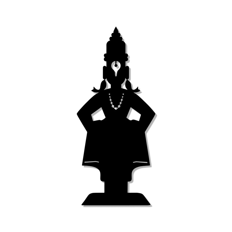 Lord Vitthal Maharashtrian Devotional Metal Art Wall Decor