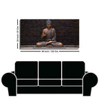 Lord Buddha Meditating Statue Canvas Wall Painting