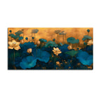 Lotus Bloom Abstract Modern Nature Wall Art Canvas Painting