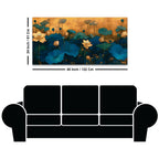Lotus Bloom Abstract Modern Nature Wall Art Canvas Painting