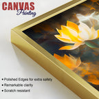 Luxurious Buddha Lotus Canvas Painting for Elegant Interiors