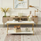 Luxurious Design Modern White Marble On Top Centre Table