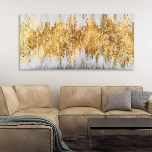 Luxurious Golden Pattern Premium Canvas Wall Painting