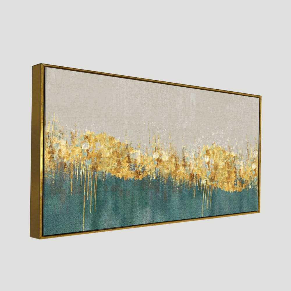 Luxurious Golden Texture Premium Wall Painting