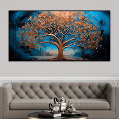 luxury-abstract-blue-and-golden-tree-canvas-wall-painting