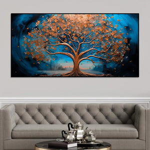 luxury-abstract-blue-and-golden-tree-canvas-wall-painting
