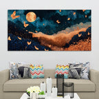 Luxury Abstract Butterfly Canvas Painting for Home Decor