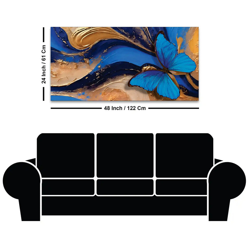 Luxury Abstract Butterfly Wall Painting for Wall Decor