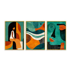 Luxury Abstract Canvas Wall Painting Set of Three