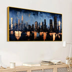 Luxury Abstract City Painting for Home