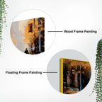 Luxury Abstract City Street Canvas Painting for Home Interior Décor