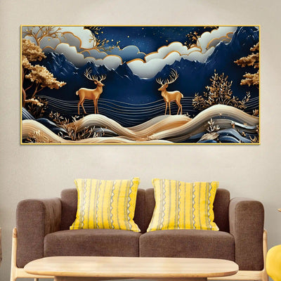 luxury-abstract-deer-wall-canvas-painting-for-modern-home-decor