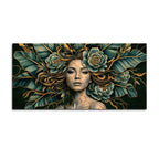 Luxury Abstract Female Canvas Painting for Wall Decor