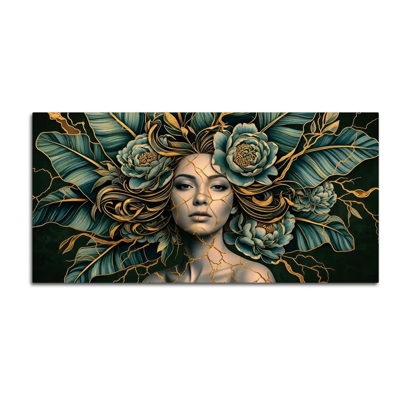 Luxury Abstract Female Canvas Painting for Wall Decor