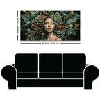 Luxury Abstract Female Canvas Painting for Wall Decor