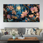 Luxury Abstract Flower Canvas Painting for Wall Decor