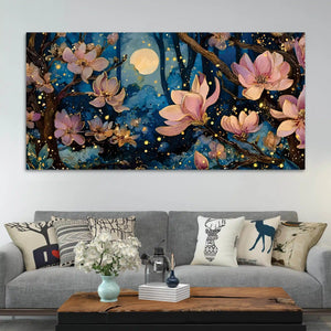 Luxury Abstract Flower Canvas Painting for Wall Decor