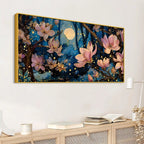 Luxury Abstract Flower Canvas Painting for Wall Decor