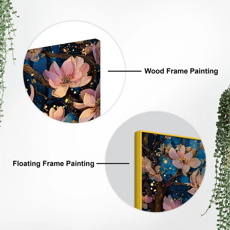Luxury Abstract Flower Canvas Painting for Wall Decor