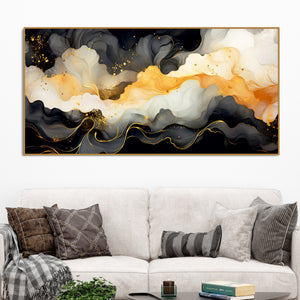 Luxury Abstract Fluid Art Canvas Wall Painting