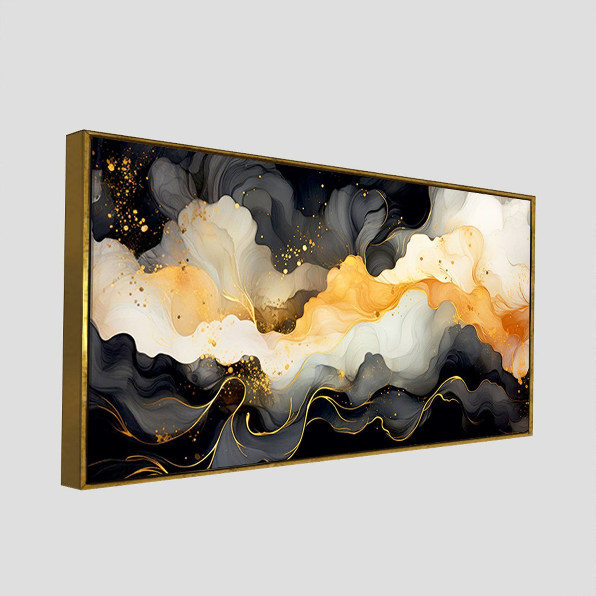 Luxury Abstract Fluid Art Canvas Wall Painting