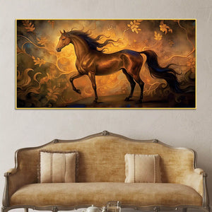 Luxury Abstract Horse Canvas Wall Painting for Home Interiors