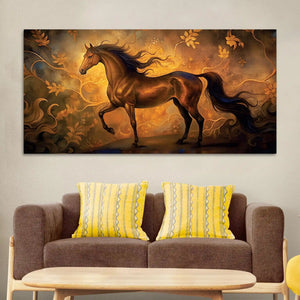 Luxury Abstract Horse Canvas Wall Painting for Home Interiors