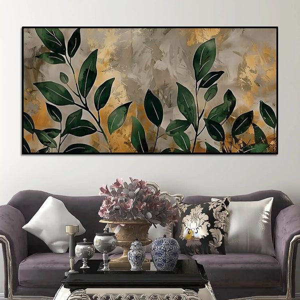 luxury-abstract-leaf-canvas-wall-painting-for-decor