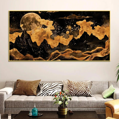 luxury-abstract-night-sky-canvas-painting-for-decoration