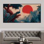 luxury-abstract-peacock-canvas-wall-painting